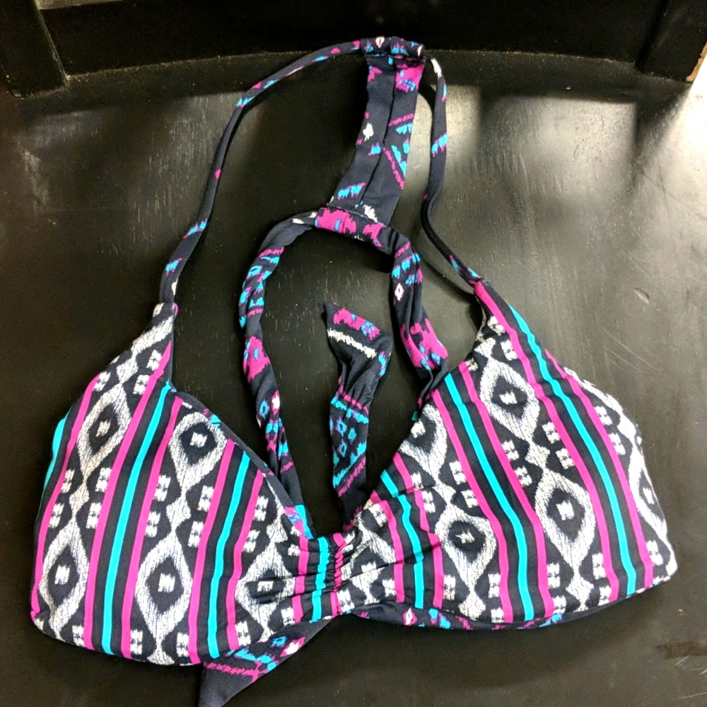 Reversible racer back swim top